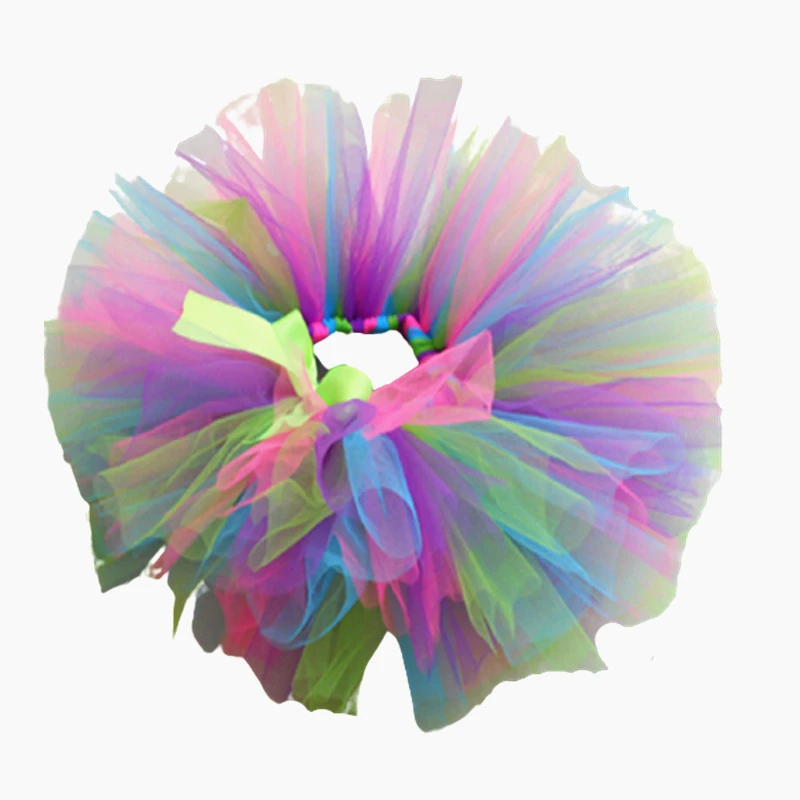 Лидер продаж Юбка пачка для маленьких девочек на день рождения Яркие цвета