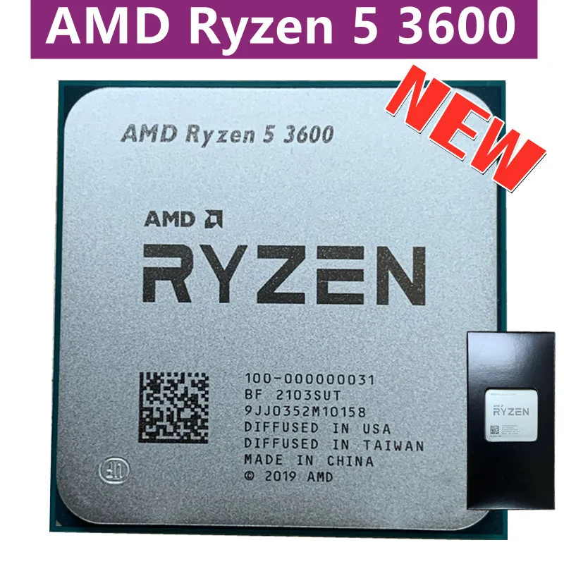 Процессор AMD Ryzen 5 3600 3 6 ГГц ядер 12 потоков L3 32 мес. 65 Вт 7 нм socket AM4 sans ventilateur 100-000000031 no -