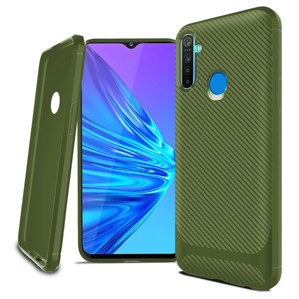 Чехол для телефона Oppo Realme XT X2 K5 тонкий ТПУ силиконовый мягкий углеродный волоконный защитный противоударный чехол
