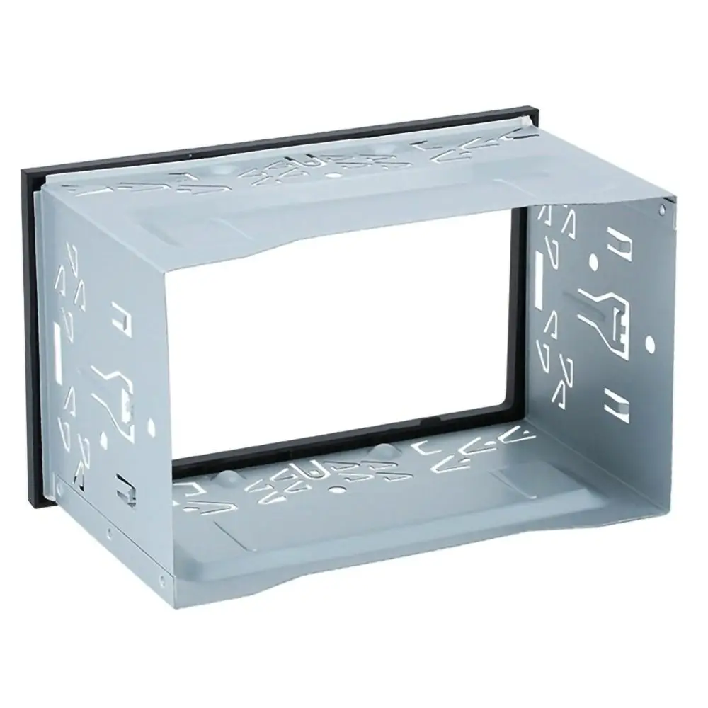 

Unit 2 DIN Cage Radio Vehicle Case Car Fitting DVD Player Frame Mounting Plate Iron Frame Plastic Panel with Hardware Accessory