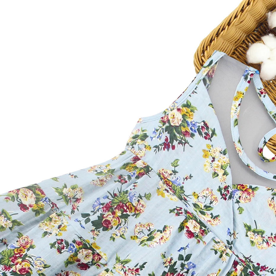 Summer Dresses For Girls 2020 Floral Beach Dress Sleeveless Party Vestidos Bohemian Clothes | Детская одежда и обувь