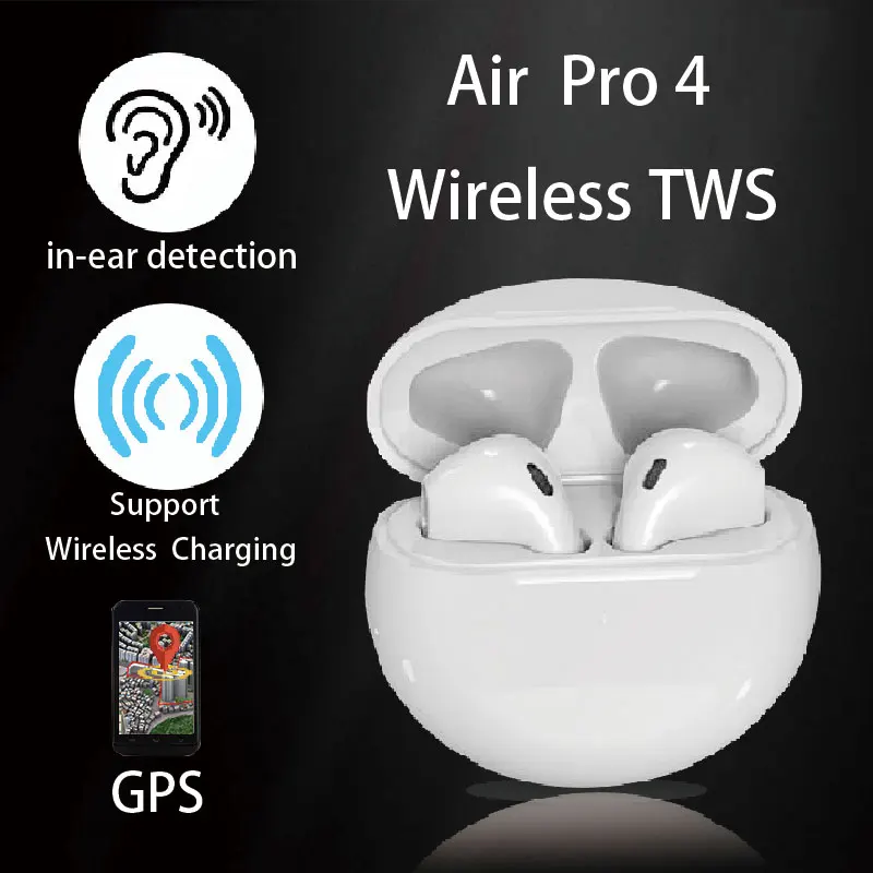 Новые беспроводные Bluetooth наушники Mini Pro 4 TWS мини вкладыши Спортивная игровая