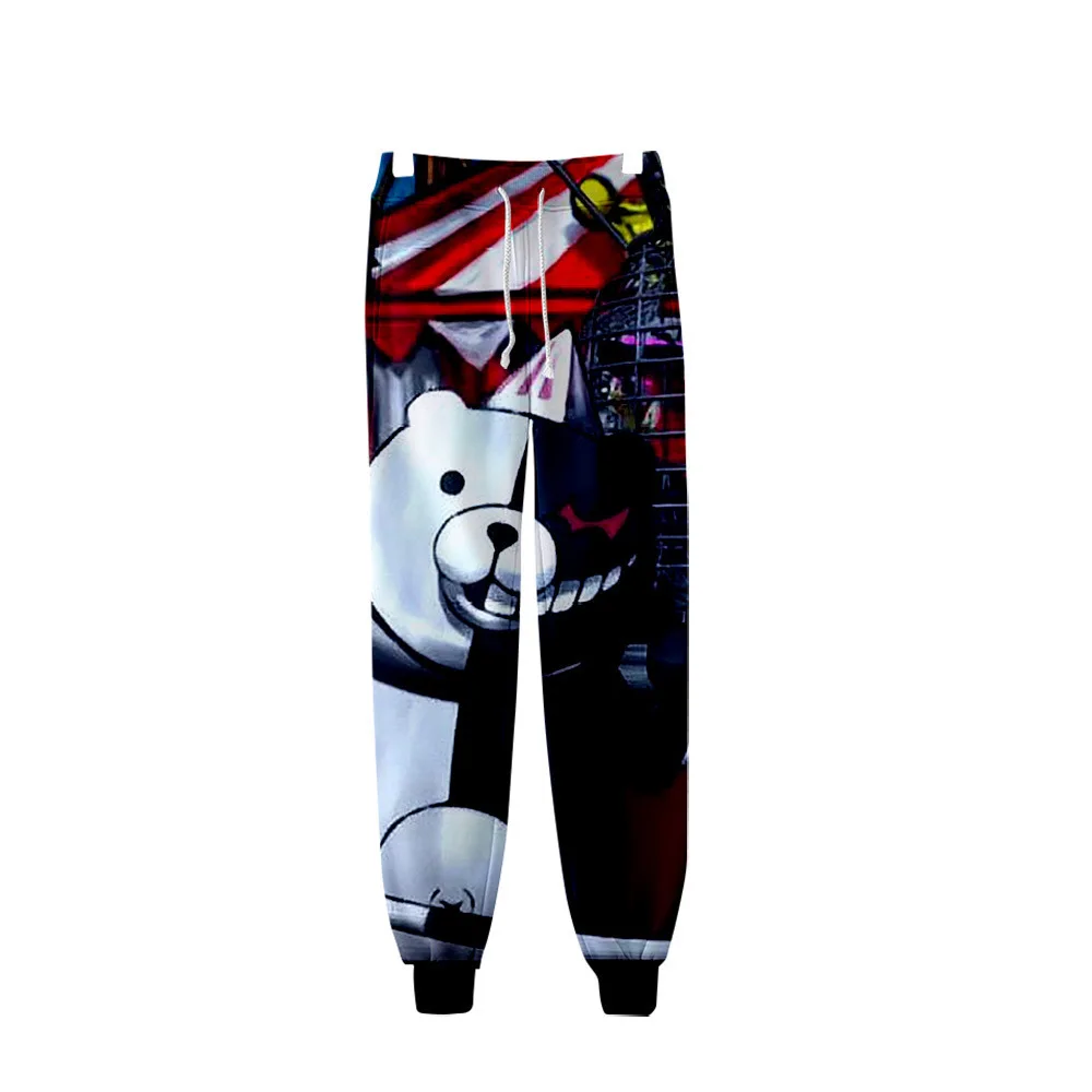 

DLF Dropshipping 8-20Y Funny Anime Black White Bear Clothes Kids 3D Joggers Pants Boys Casual Loose Bottoms Girls Hip Hop Homme