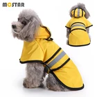 Женский комбинезон с капюшоном MC Star, зеленое светоотражающее пончо для улицы, водонепроницаемая дождевая шапка для маленьких собак, дождевая одежда