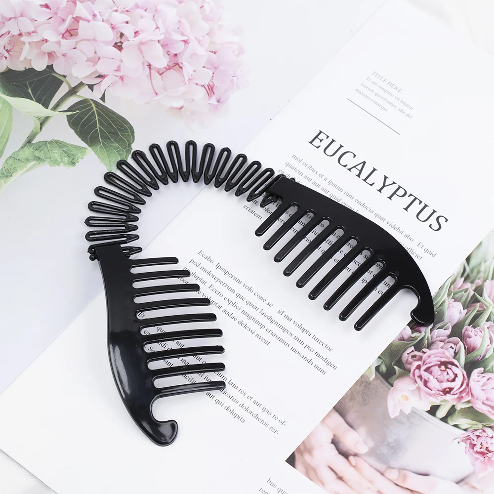 Корейские заколки для волос женщин и девочек эластичные конского хвоста