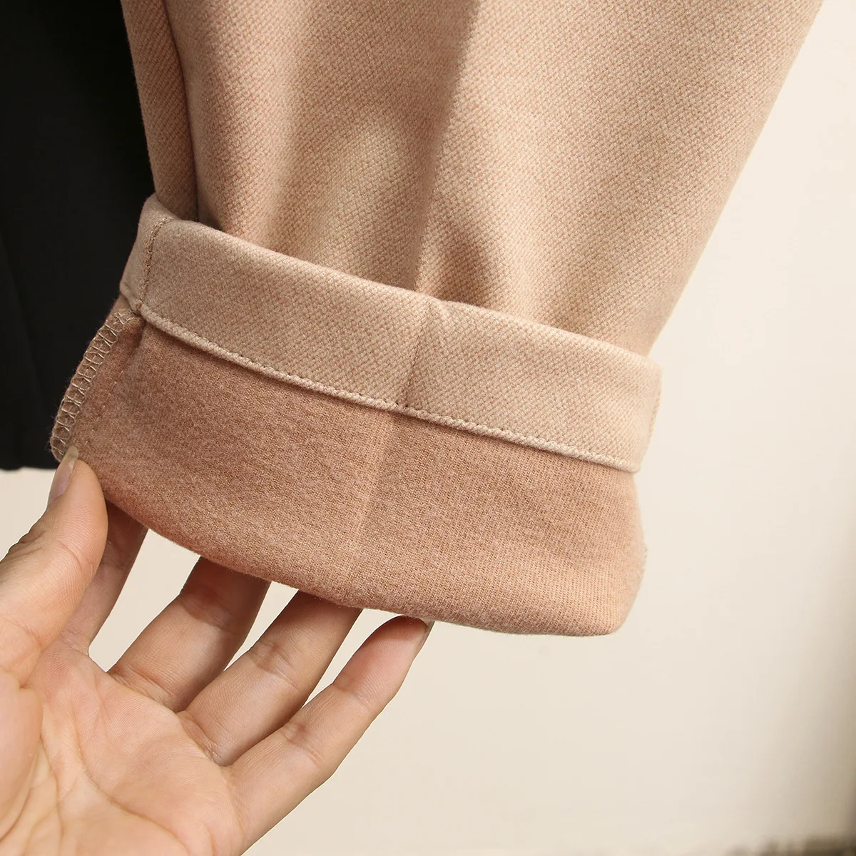 

Autumn/Winter Women Suit Pants Plus Size Trousers Washed Woolen Thick Stretch Cigarette Pants 2021 Fashion Casual Clothes