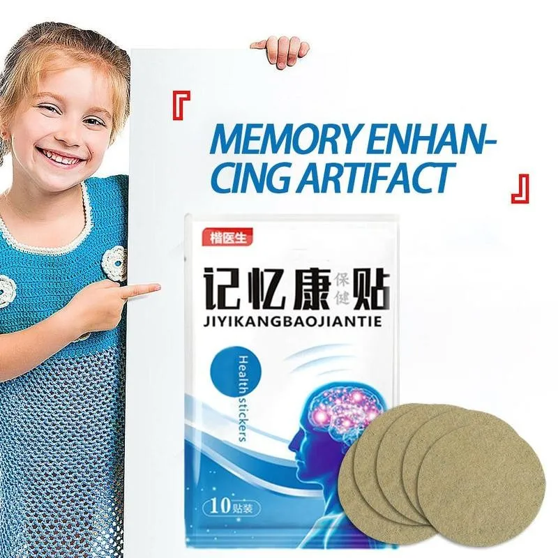 

10pcs/bag Memory Health Care Patch Improve Forgetfulness Ointment Enhance Concentration Remember Chinese Medicine Herbs Plaster