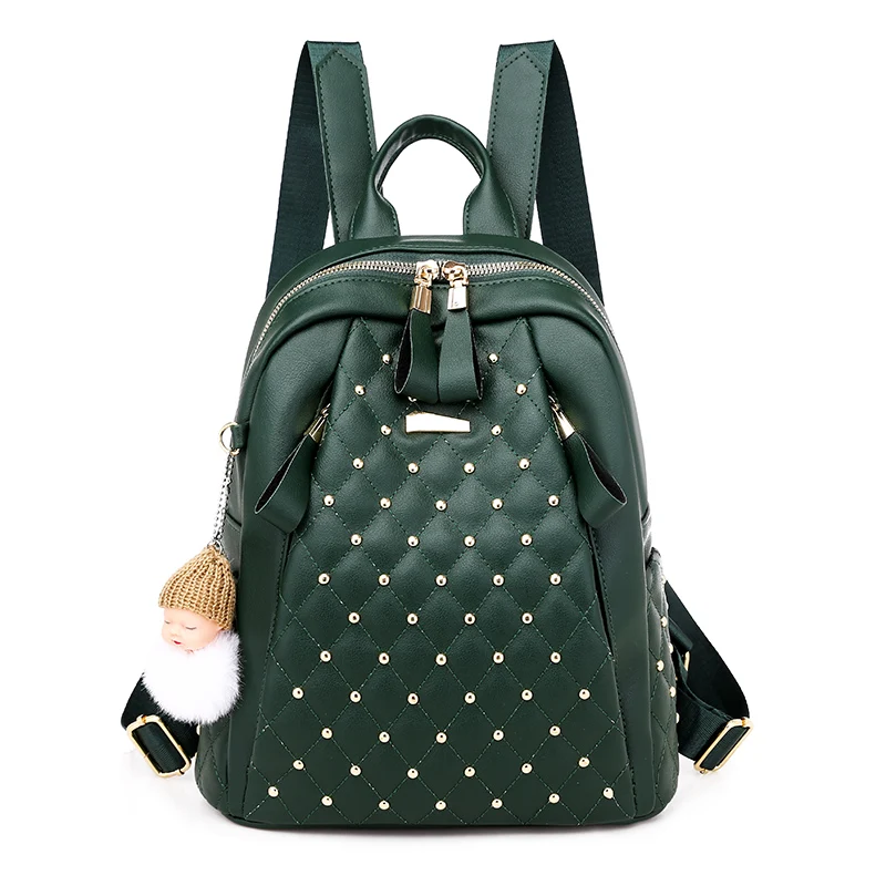 

High quality rivet High capacity women's backpack luxury designer handbag bags for women 2021 backpack women mochila sac femme