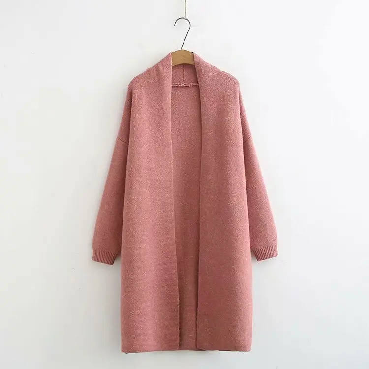 Plus Size Casual Cardigans 2019 Autumn Winter Clothing Fashion Loose Long Sleeve knitting Coats Women K6-1962 |
