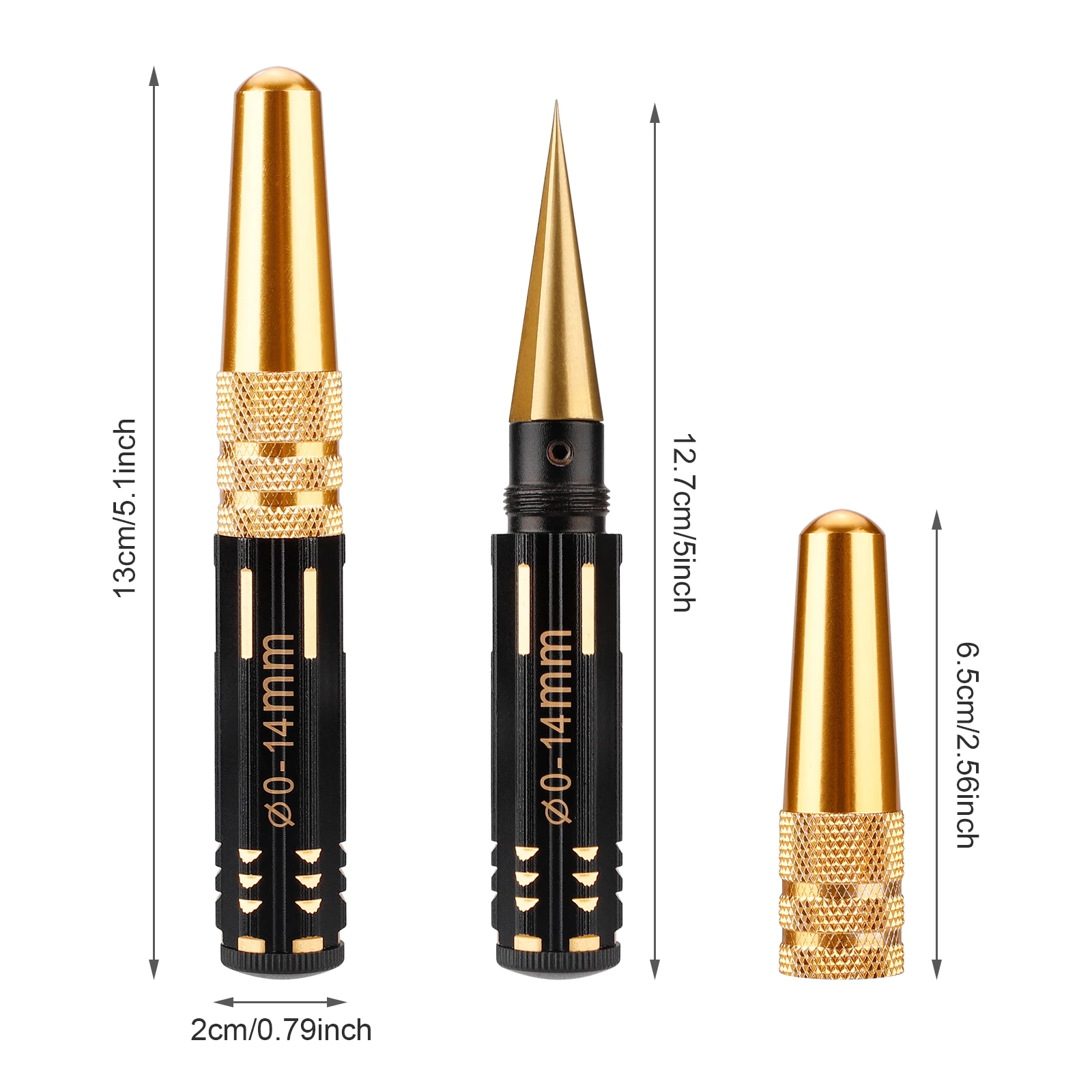 

1PCS Top Quality Universal 0-14mm Black Professional Reaming Knife Drill Tool Edge Reamer Practical Tool