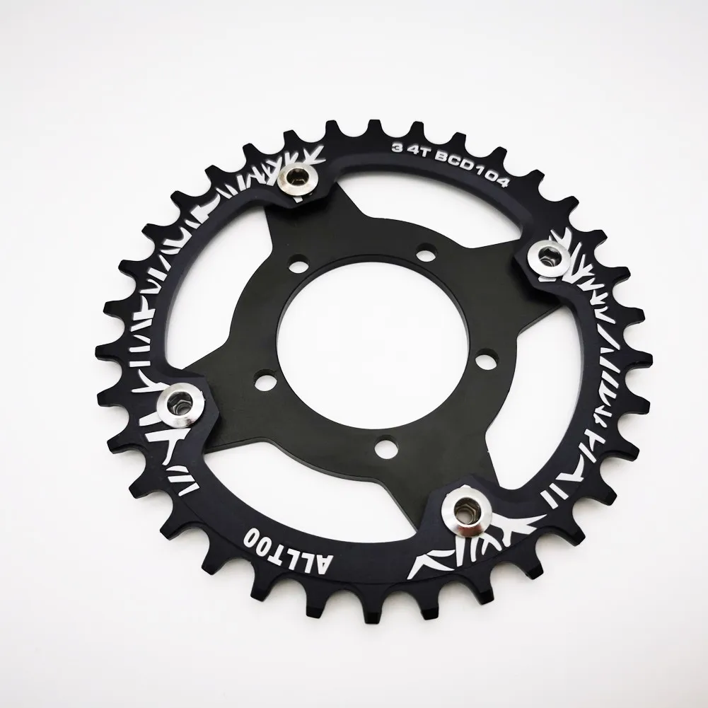 Велосипед электрический Ebike 32 34 36 38T цепь + Адаптер для Bafang BBS01 02 прочная звезда из