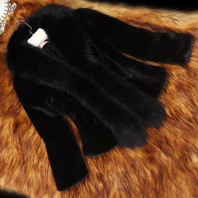 

Winter 2021 Women's New Imitation Mink Fur Mid-length Jacket Self-cultivation Thick Warm Ladies Temperament Casual Fur Jacket