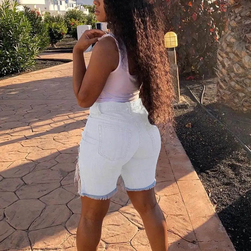 

Hot Ripped Denim Shorts Female Short Pants Jeans Feminino S-5XL Pantalones Shorts Size Plus cortos spodenki mujer de damski C2D3