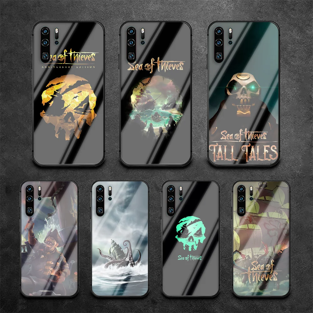 Чехол из закаленного стекла с изображением моря воров для телефона Huawei P Nova Mate 5T 20