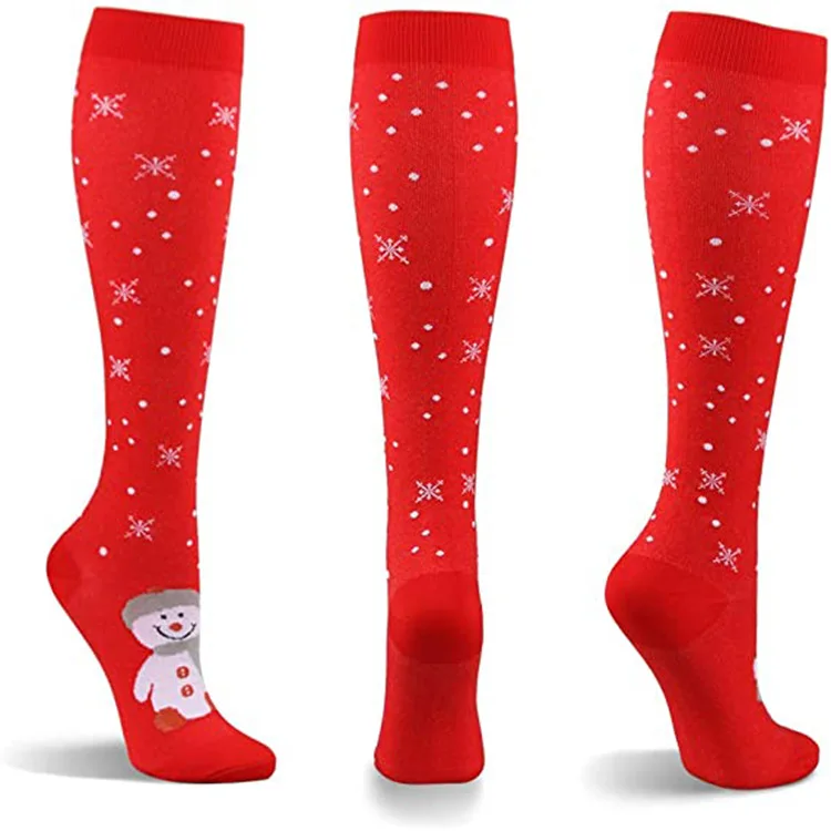 Christmas Compression Socks 6 Pairs Per Set Christmas Sport Sock Christmas Gift