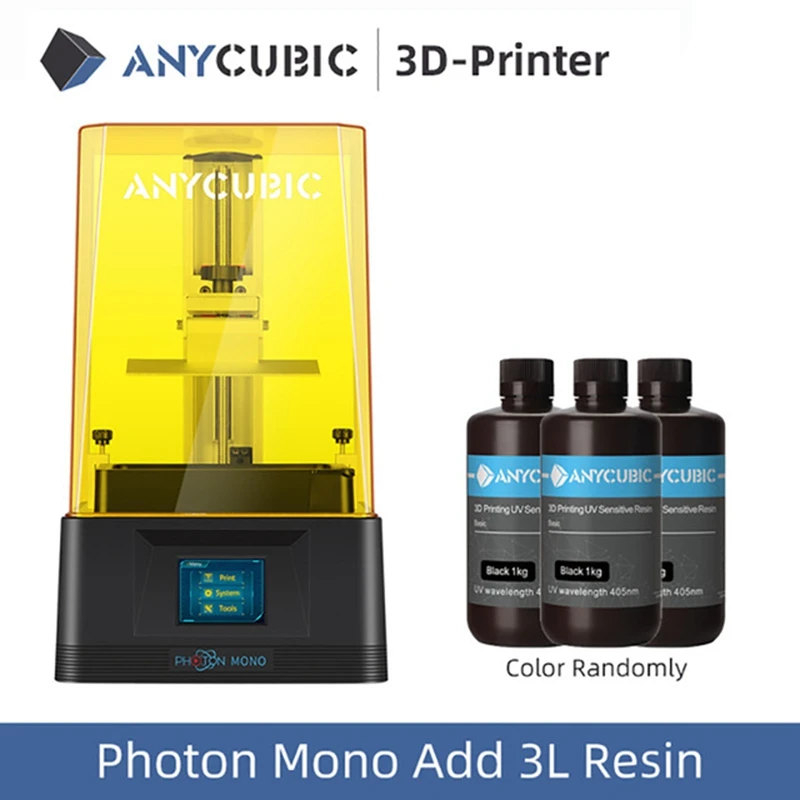ANYCUBIC 3D принтер Photon Mono UV LCD смоляный 6 дюймов 2K быстрая скорость печати смола impresora