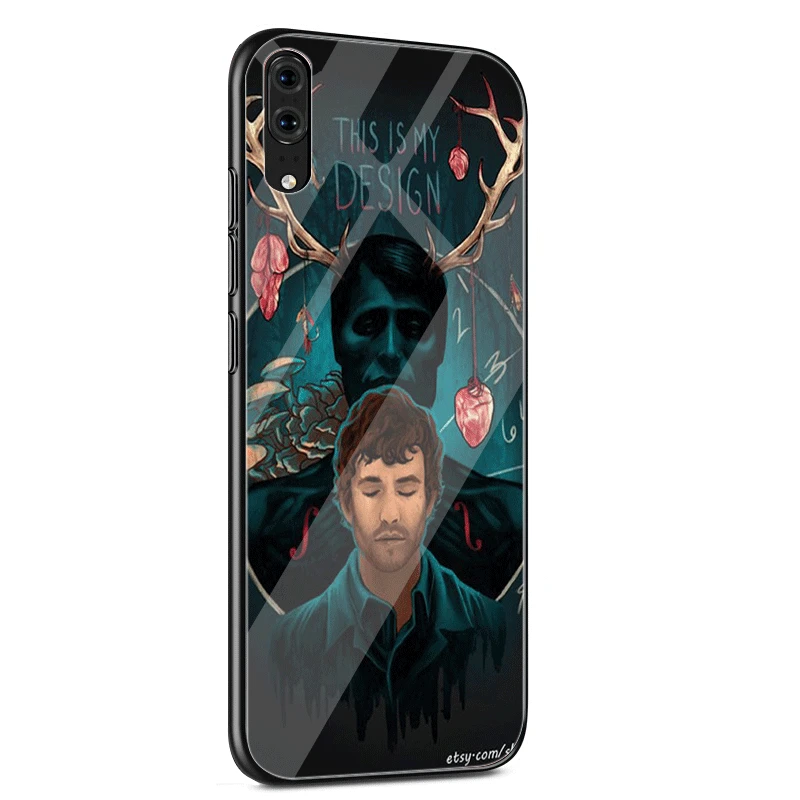 Чехол для телефона Стекло huawei Honor Коврики 20 7A Pro 9 10 P30 P20 P10 Lite рro Y6 Y9 8X чехол Ганнибал
