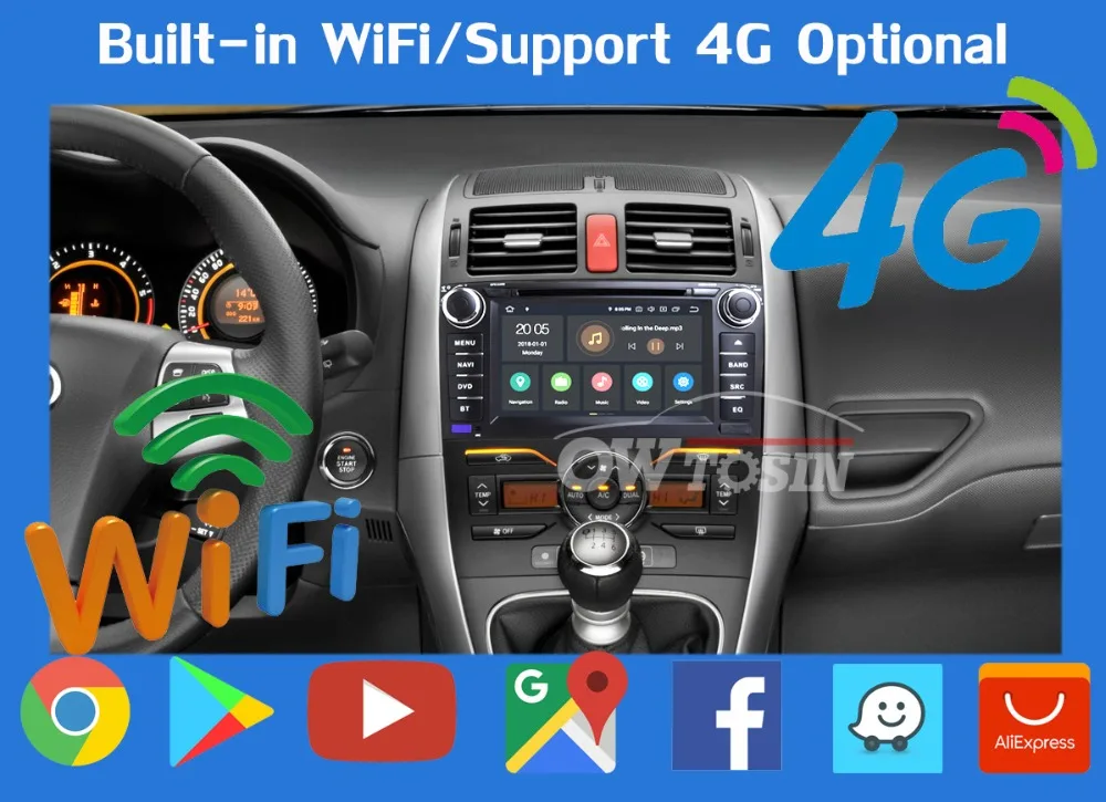 " PX6 4G+ 64G Android 9,0 для Toyota Auris 2006 2007 2008 2009 2010 2011 Автомобильный DVD Радио gps навигации DSP CarPlay