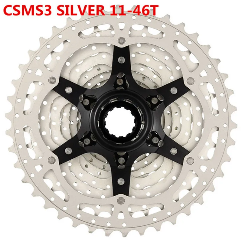 Sunrace 10 скоростная кассета CSMS3 CSMX3 11-40 т 42 46T велосипедная кассета для Shimano SRAM маховик 11-40 11-42 11-46 10s кассета хорошее - Цвет: MS3 11-46T Silver