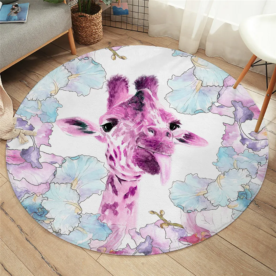 Постельные принадлежности игровой коврик с жирафом Современный художественный