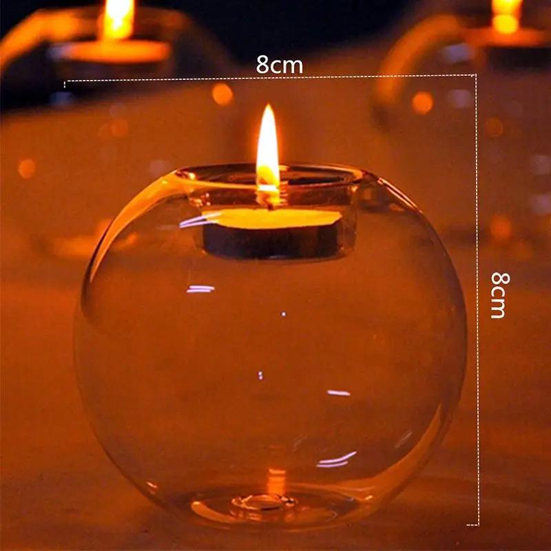 Романтический прозрачный круглый полый классический хрустальный стеклянный