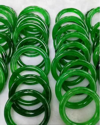 Оптовая продажа (класс А) 100% натуральный зеленый жадеитовый браслет (сертификат