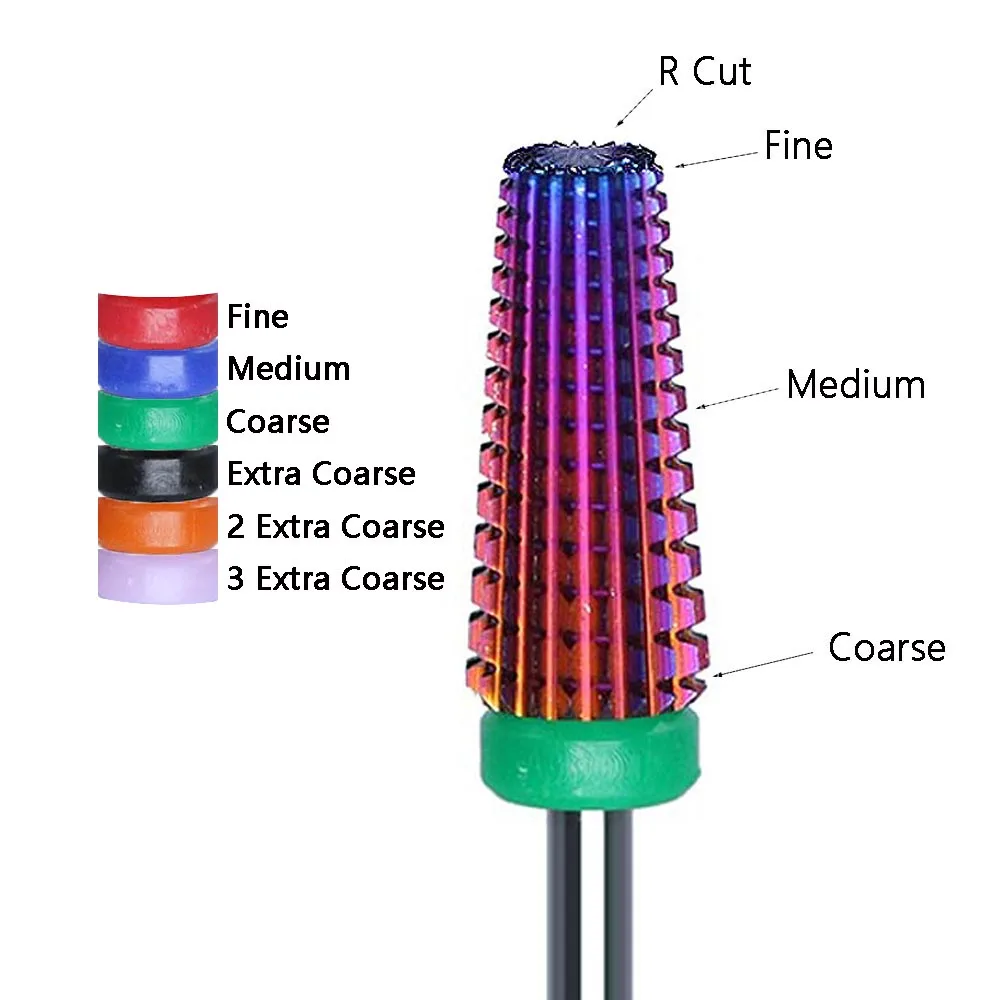 2020 Высокое качество Фиолетовый карбида фрез для маникюра/педикюра 5 в 1