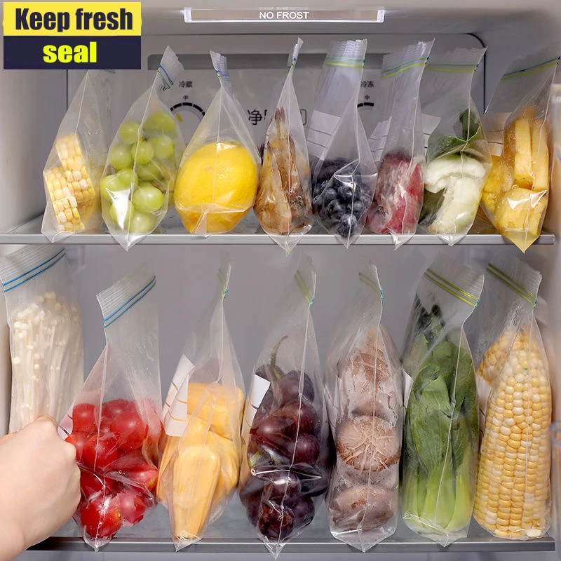 

Home Refrigerator Food Storage Fresh-keeping Bag Special Sealed Packaging Container for Vegetable and Meat Freezing Ziplock Bag