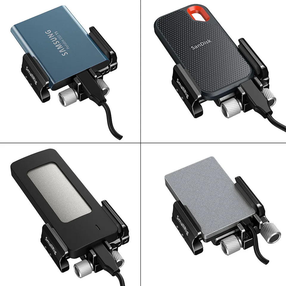 SmallRig DSLR штатив для камеры Универсальный держатель крепление для внешнего SSD для samsung T5 SSD для Angelbird SSD2go PKT Регулируемый 2343