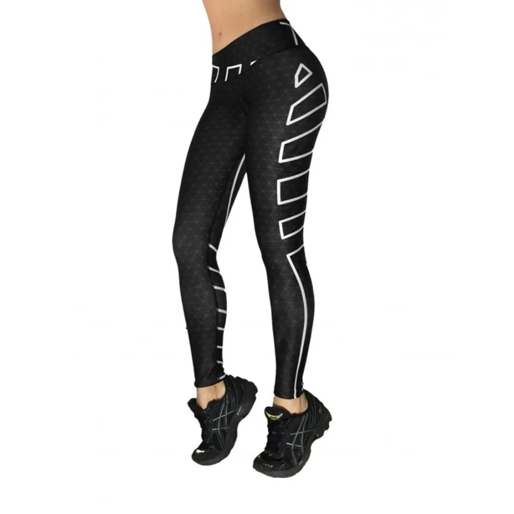 Повседневные черные облегающие леггинсы из полиэстера с высокой талией Новая