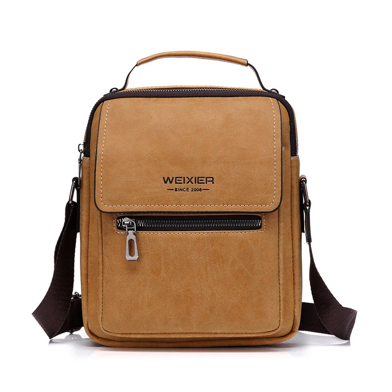 

New Men's Crossbody Backpack Fashion Casual Vertical Small Handbag Retro Shoulder Bag Men's Bag