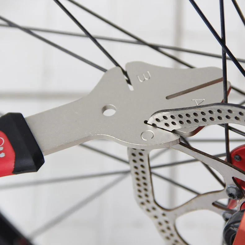 BIKEHAND Bicycle Brake Disc Adjustor Bike Disk Tray Correction Tool Cycle Rotors Tuning Wrench Repair Service Items | Спорт и