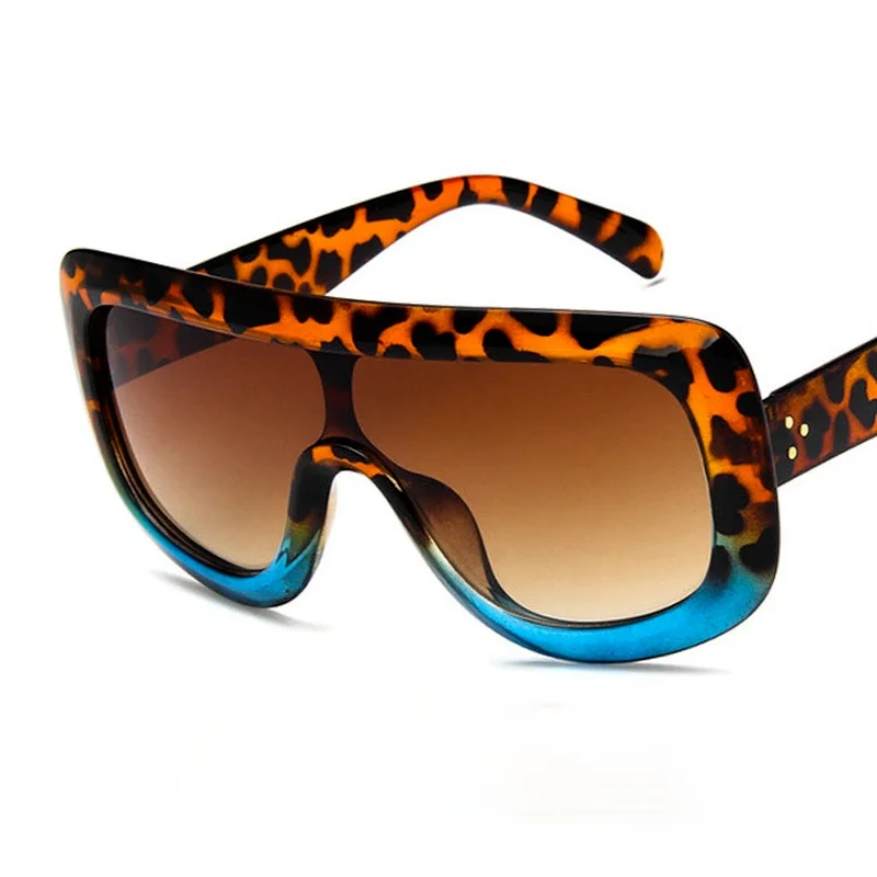 

New Retro Oversized Frame Women's Sunglasses with Personality One-piece Glasses Sunglasses Women