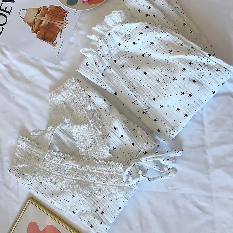 

2217# 100% Cotton Maternity Nursing Sleepwear Summer Thin Loose Breastfeeding Pajamas Suits Pregnancy Homewear Lounge Sleep Wear