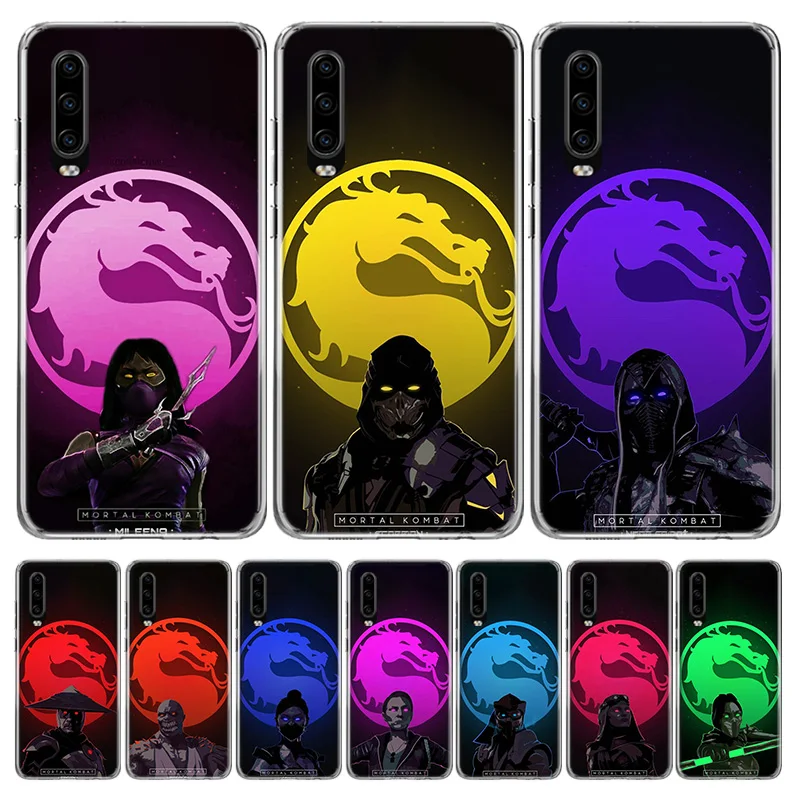 Роскошный прозрачный чехол для телефона Scorpion Zero Sub Mortal Kombat Huawei P30 Lite P20 P40 P50 Mate 40 30 20