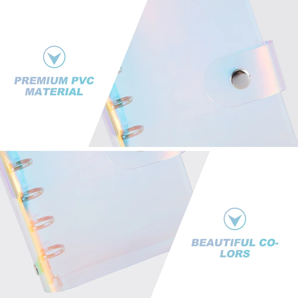 

Colorful Loose-Leaf Binder Creative Transparent File Folder for Home Office School