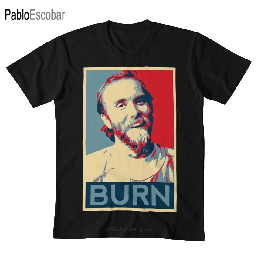 Футболка Varg Vikernes BURN с надписью varg vikernes burzum постер церковные церкви и hope|Мужские