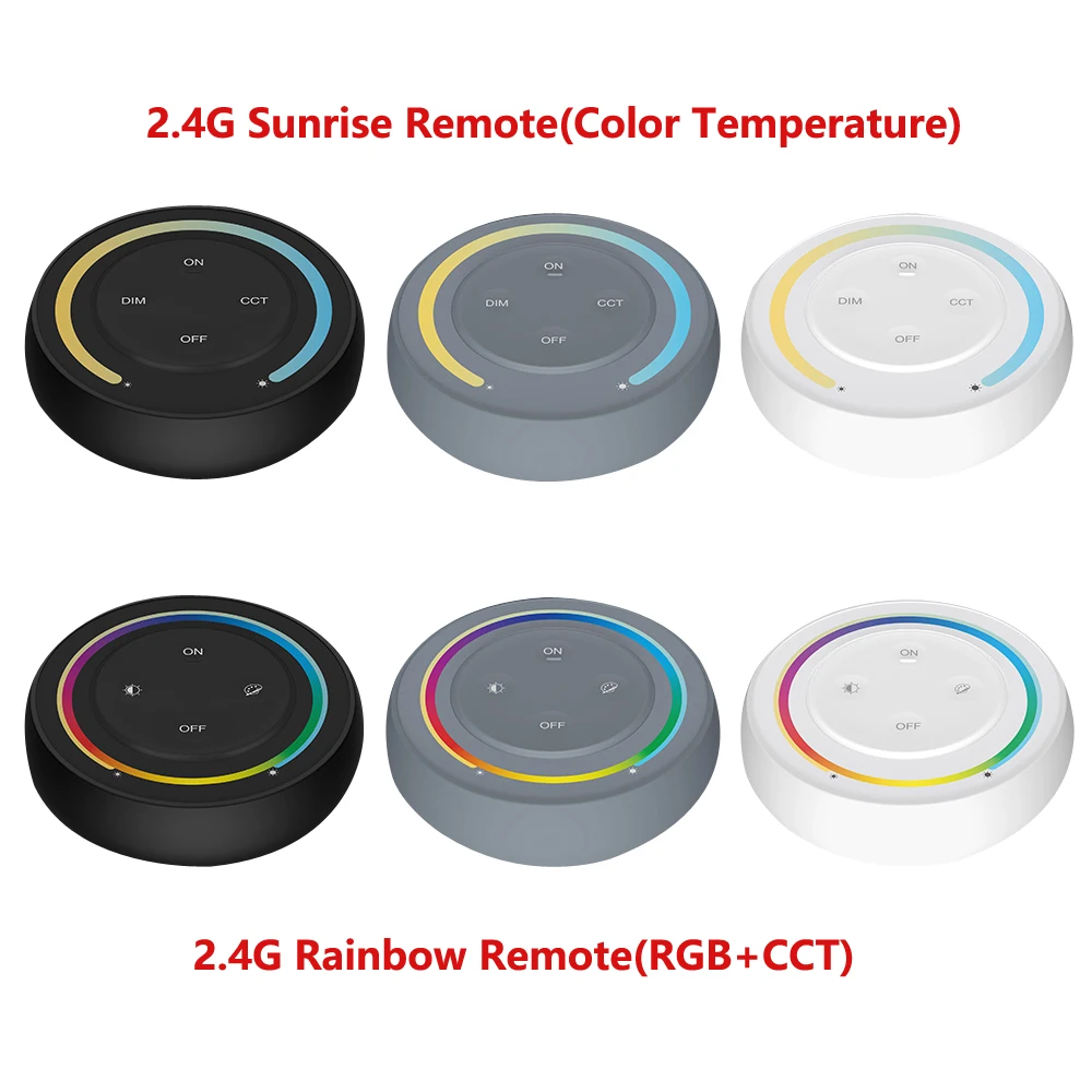 Miboxer 2.4G S1 Sunrise Remote S2 Rainbow Remote Control For Color Temperature 5050 RGB RGBW RGB+CCT Led Strip Light Buld