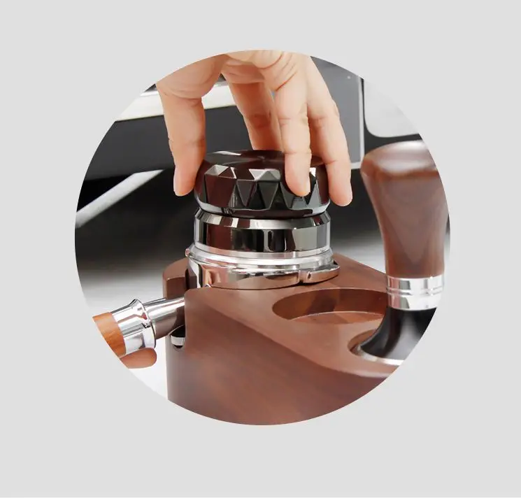 

304 Stainless steel stepless Adjustable 58.35mm Barista Powder Coffee Espresso Latt tamper double coffee distributor