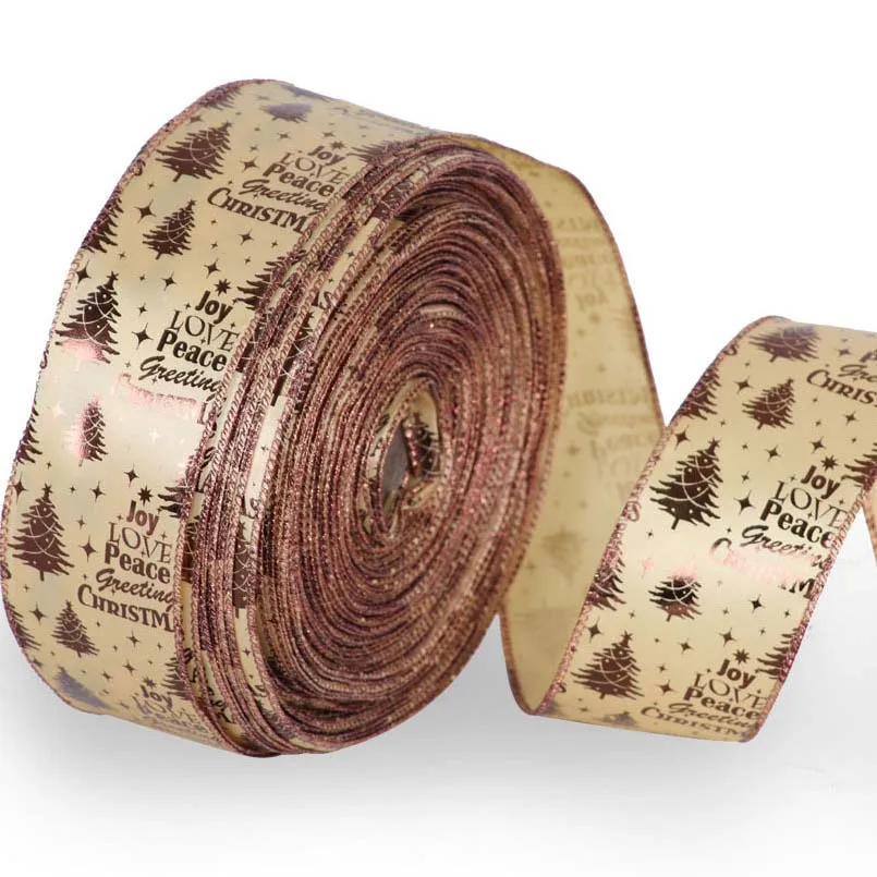 2 ярдов Рождественская елка ленты свадьбы праздника вечерние украшения DIY лук