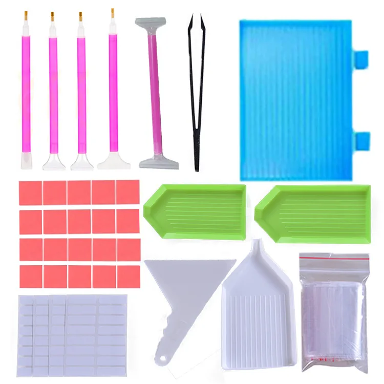 

Diamond Painting Tool Set, Point Drill Pen, Drill Plate, Corrector Kit