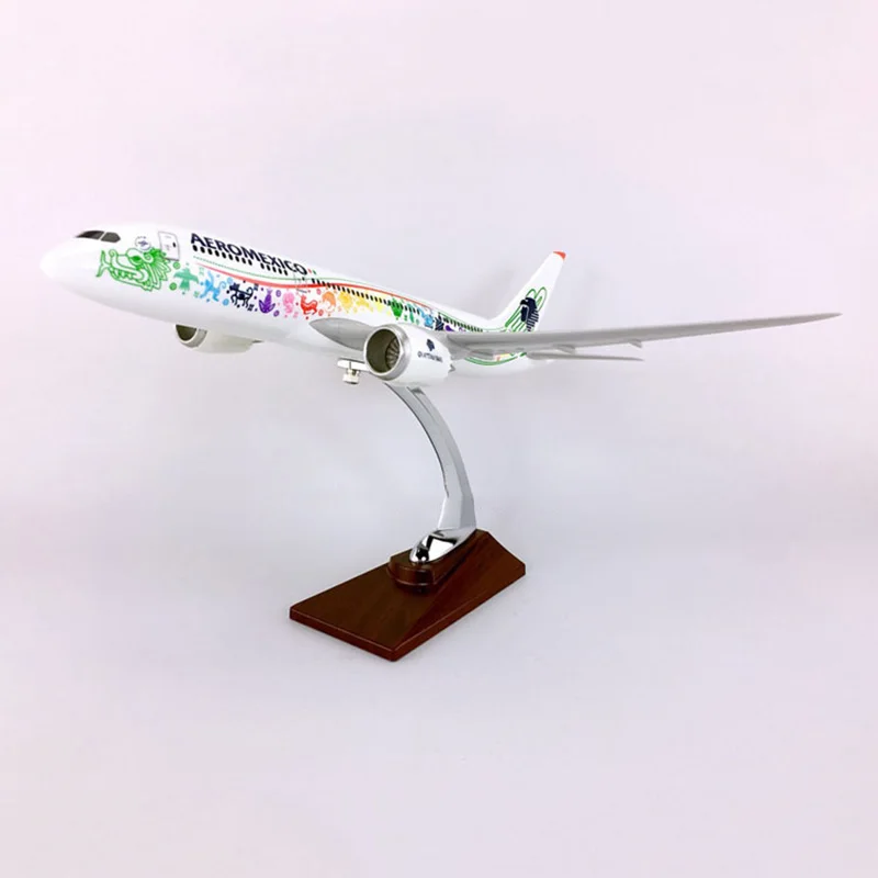 36 см 1:150 B787 800 модель AEROMEXICO авиакомпании W база 787 металлический сплав самолет