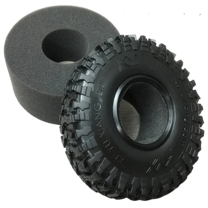 

KYX Racing Rubber 2.2 Inch Tires 140mm*55mm Tyres for 1/10 Rc Crawler Car Axial SCX10 II 90046 D90 Wraith Traxxas TRX4 (2pcs)