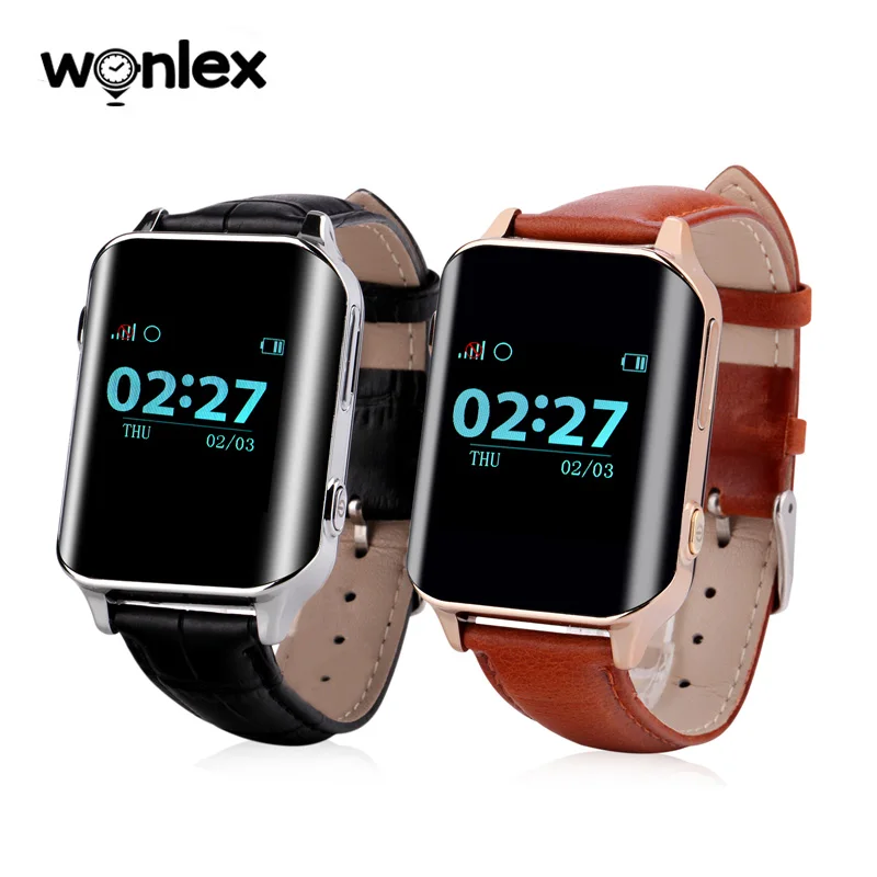 Wonlex EW200 Смарт часы пожилых людей GPS трекер SOS Телефонный звонок Сигнализация