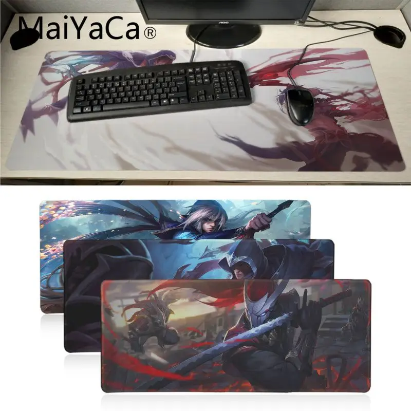 Maiyaca Talon vs xerathh League Of Legends Pad запирающийся край игровой коврик для мыши геймер игровой коврик для мыши подставка под руку мышь