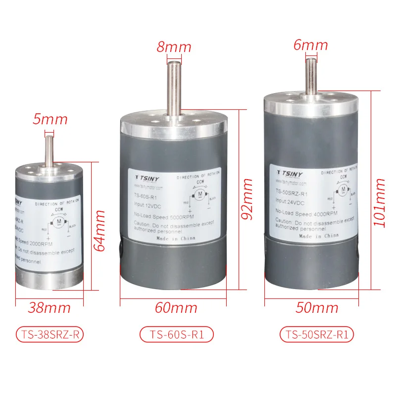 

Высокоскоростной двигатель постоянного тока DC12V24V с двойным шарикоподшипником Marshmallow, маленький двигатель постоянного тока с регулировкой ...