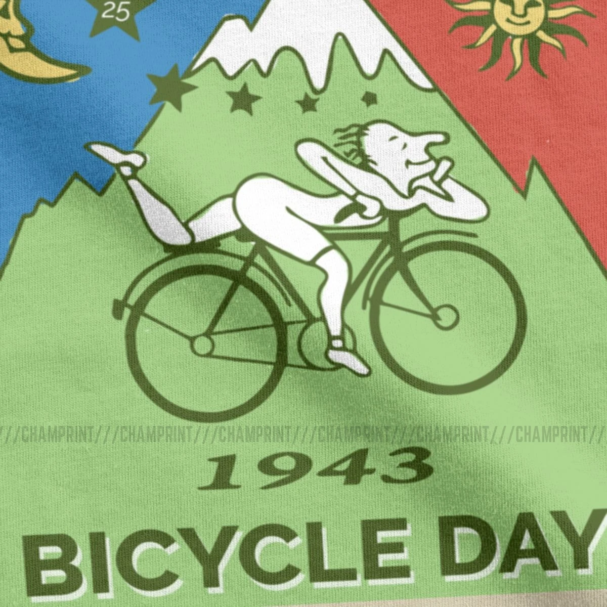 Bicycle Day 1943 винтажная Мужская футболка Альберт Хофманн LSD Lsd блузки вечерние