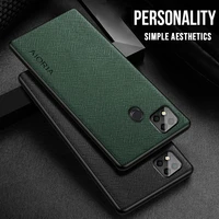 for xiaomi redmi 9c nfc case redmi 9c pu leather cases silicone around edge business high quality back cover