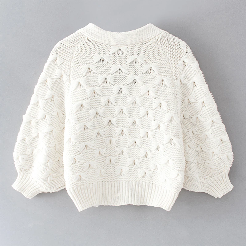 

Spring women's sweater casual solid color short sweater