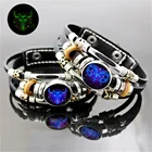 Мужской многослойный браслет со знаками Зодиака, 12 созвездий